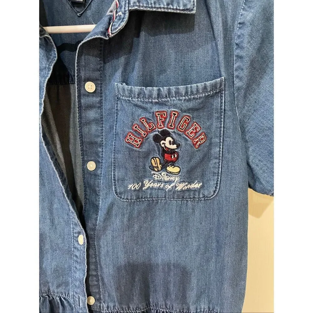 Tommy Hilfiger x Disney Girls Denim Shirt Dress size XL
